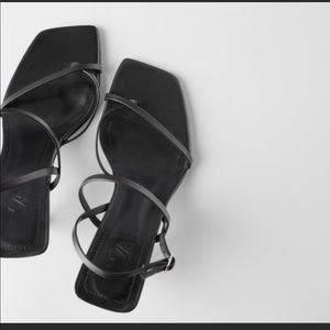 Zara, strappy black sandals